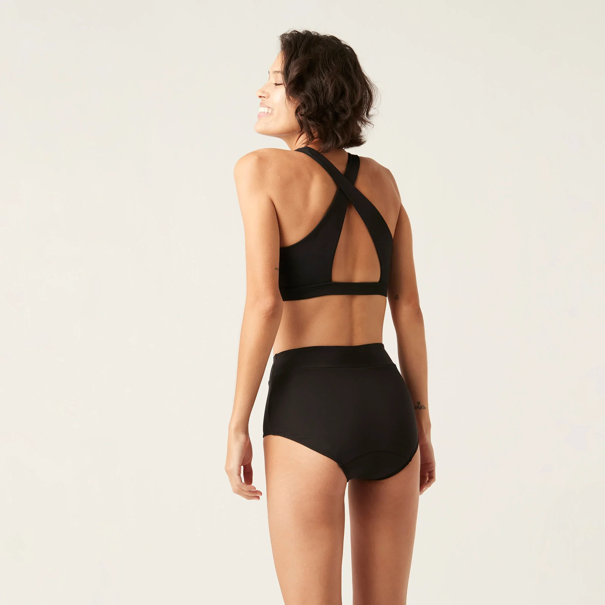 Modibodi Recycled Swimwear Hi-Waist Bikini Brief - Image 4